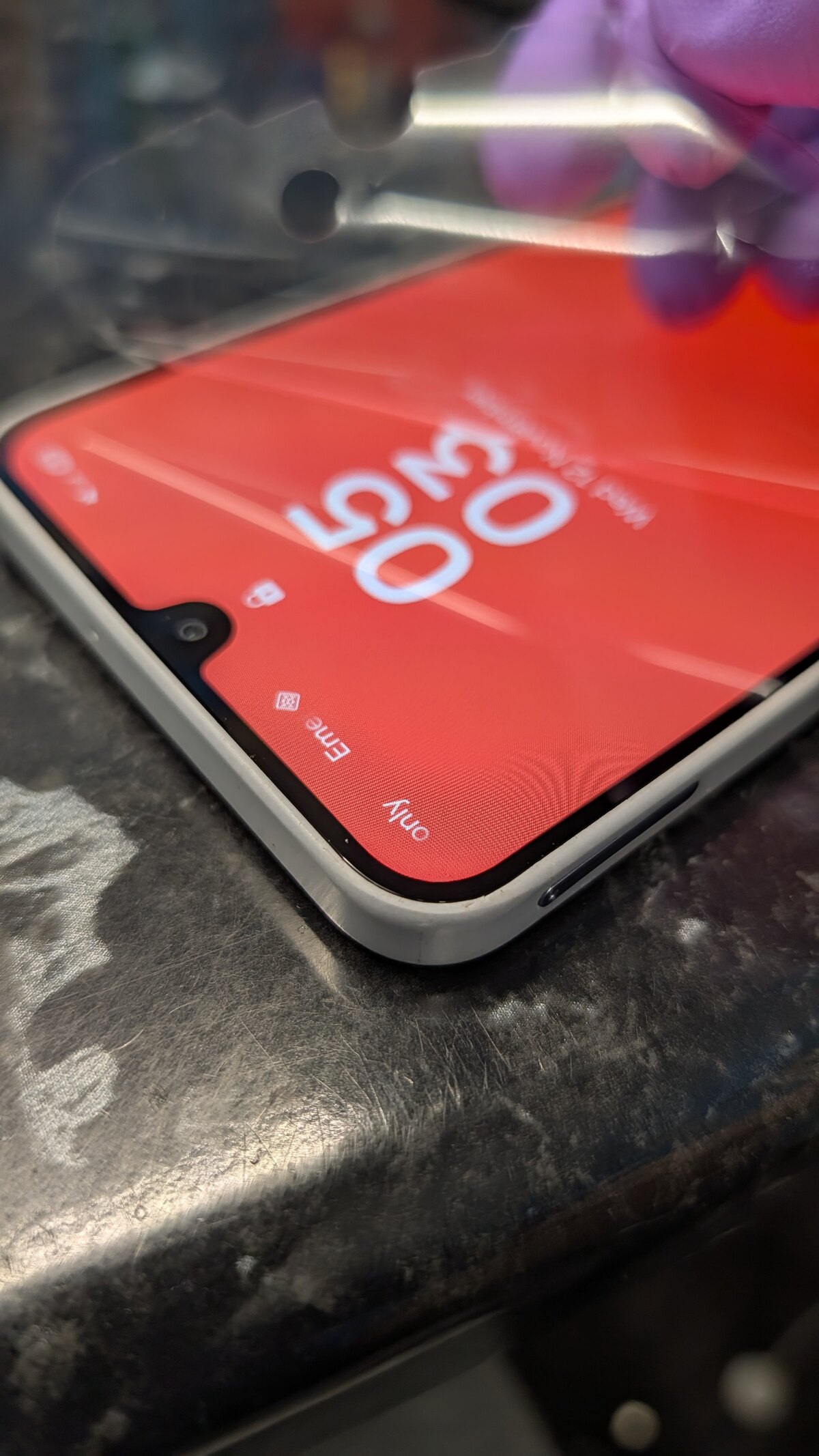 Samsung Galaxy A16 working again after repair with genuine Samsung parts
